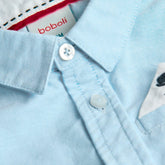 Camisa Manga Larga Azul